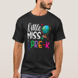 Little Miss Pre K Back to school Girls Kids Studen T Shirt