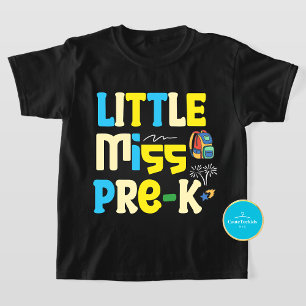 Little Miss Pre-K Back to school T Shirt
