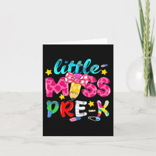 Little Miss Pre-k Coquette Pencil Back to school G Kort