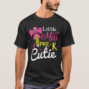 Little Miss Pre-K Cutie Back to school Girls T Shirt