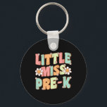 Little Miss Pre-k Girls Ck To School Retro Daughte Nyckelring<br><div class="desc">Little Miss Pre-k Girls Ck To School Retro Daughter</div>