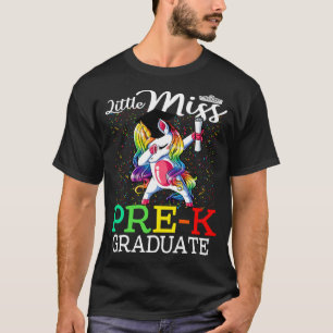 Little Miss Pre-K Student Unicorn T Shirt