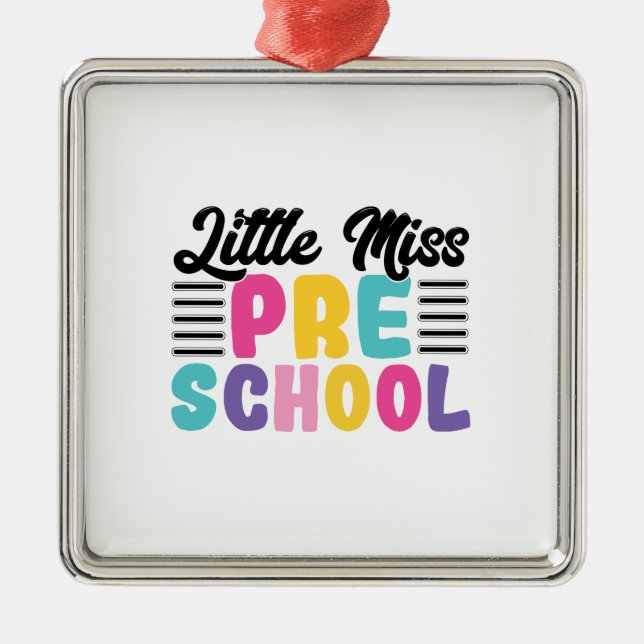 Little Miss Pre School Julgransprydnad Metall (Framsidan)