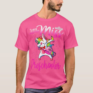 Little Miss Preschooler Back to school Unicorn T Shirt