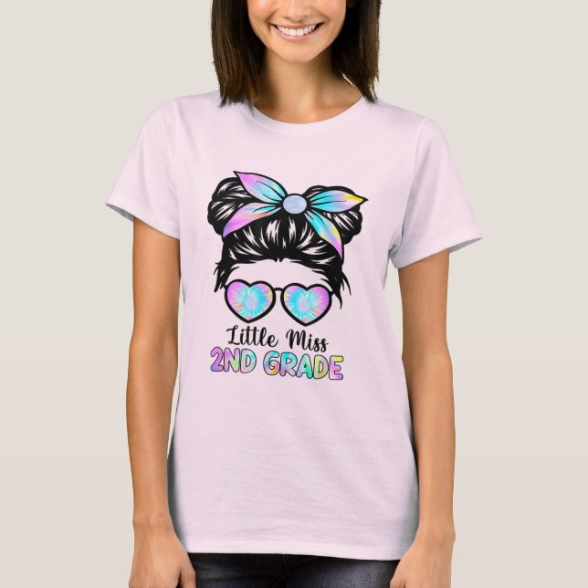 Little Miss Second Klass Girl Back to school 2nd G T Shirt (Framsida)