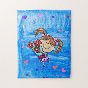 Little Miss Sunshine - Kids Art for CHOC Pussel