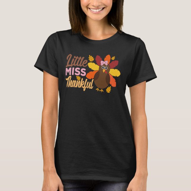Little Miss Thankful T Shirt (Framsida)