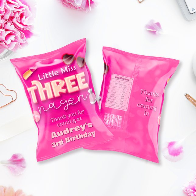 Little Miss Threenager - 3:e Chip-bläckfisken (Little Miss Threenager - Girl 3rd Chip Bag Wrapper)