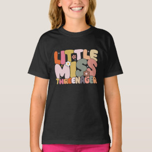 Little Miss Threenager Girl Tredje födelsedagsålde T Shirt