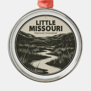 Little Missouri National Grassland Stream Julgransprydnad Metall