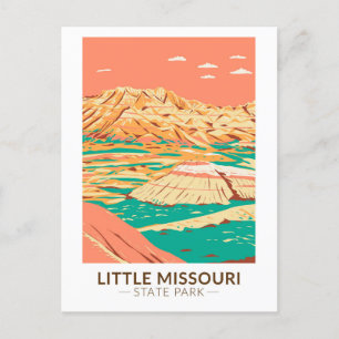 Little Missouri State Park North Dakota Vintage Vykort