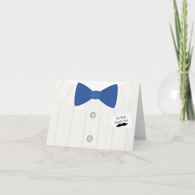 Little Mister Baby Shower Tack Kort (Framsida)
