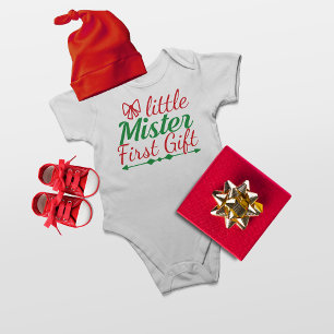 Little Mister First Gift jul Boy T Shirt