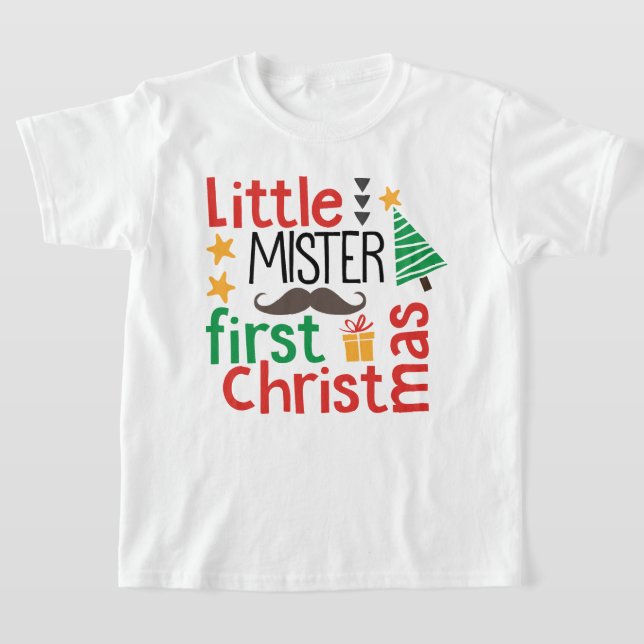 Little Mister First jul T Shirt (Laydown)