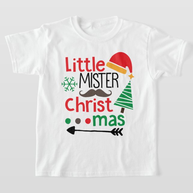 Little Mister jul T Shirt (Laydown)