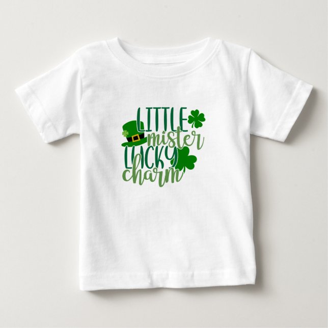 Little Mister Lucky Charm Baby T Shirt (Framsida)