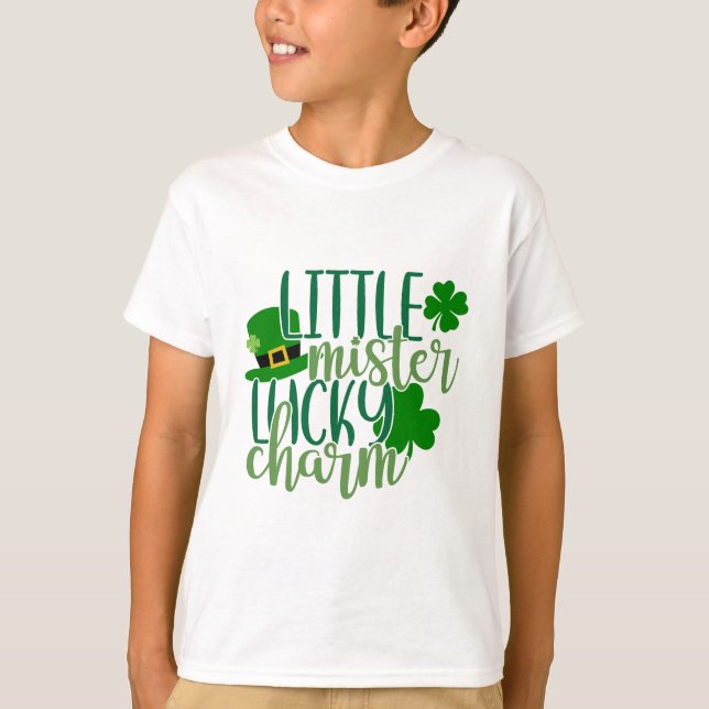 Little Mister Lucky Charm T Shirt (Framsida)