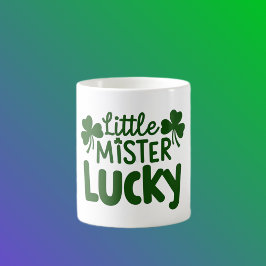 Little Mister Lucky - Cute Shamrocks Kaffemugg
