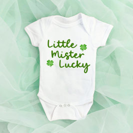 Little Mister Lucky St patrick's day Klöver T Shirt