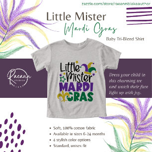 Little Mister Mardi Gras Baby/ Småbarn T-Shirt