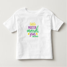 Little Mister Mardi Gras Personlig T-Shirt