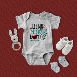 Little Mister Romeo Valentines day Boy T Shirt
