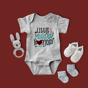 Little Mister Romeo Valentines day Boy T Shirt
