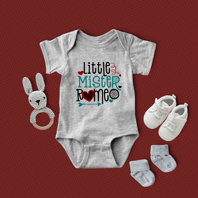 Little Mister Romeo Valentines day Boy T Shirt (Skapare uppladdad)