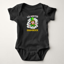Little Mister Shamrock Irish Pojke Leprechaun T Shirt