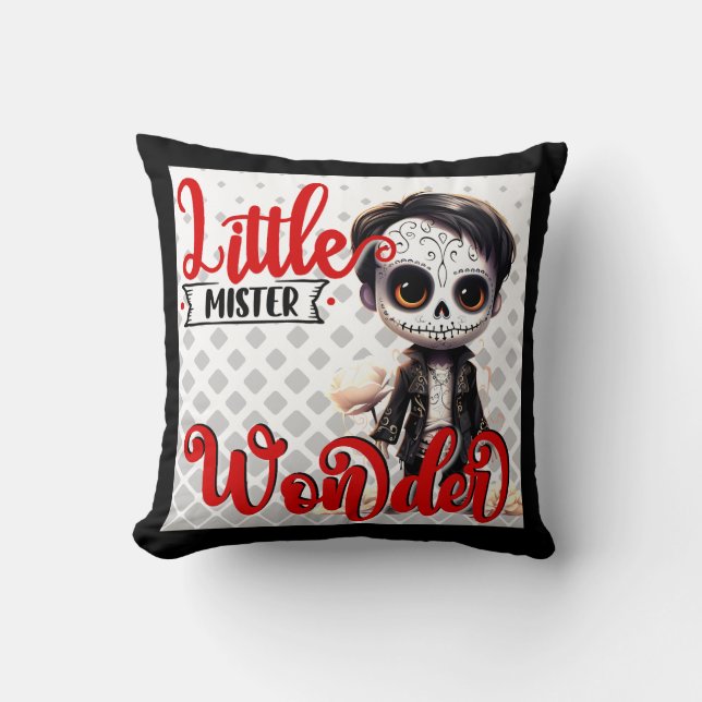Little Mister _ Sugar Skull Kudde (Framsida)