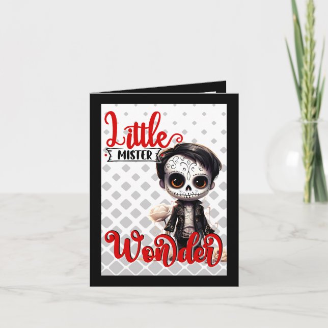 Little Mister _ Sugar Skull Tack Kort (Framsida)