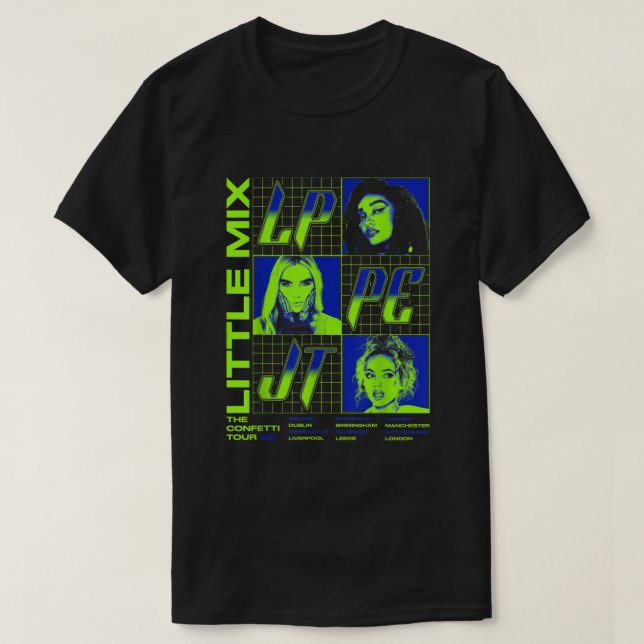 Little Mix  The Confetti Tour Neon Grid  T Shirt (Design framsida)