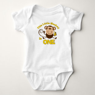 Little Monkey 1st Birthday Boy Creeper Tröja