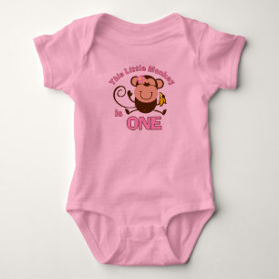 Little Monkey 1st Birthday Girl Tee Shirt