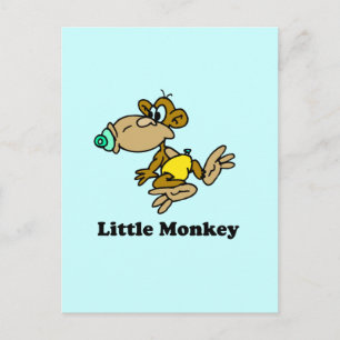 Little Monkey baby t-shirt Vykort