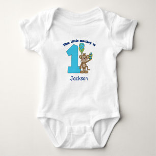 Little Monkey Kids 1st Birthday Personlig Tee Shirt