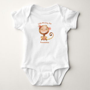 Little Monkey Pet Cute Baby Monkey Personalize T Shirt