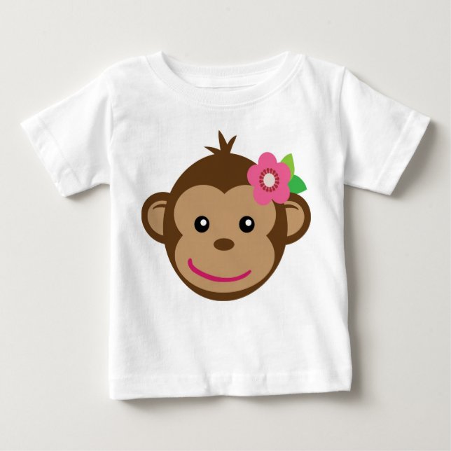 Little Monkey T-Shirt (flicka) (Framsida)