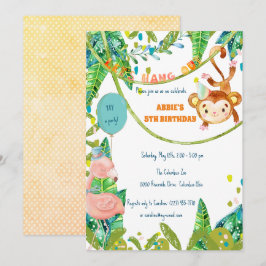 Little Monkey Tropical Party Time Inbjudningar