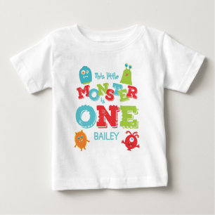 Little Monster 1st Birthday First T Shirt