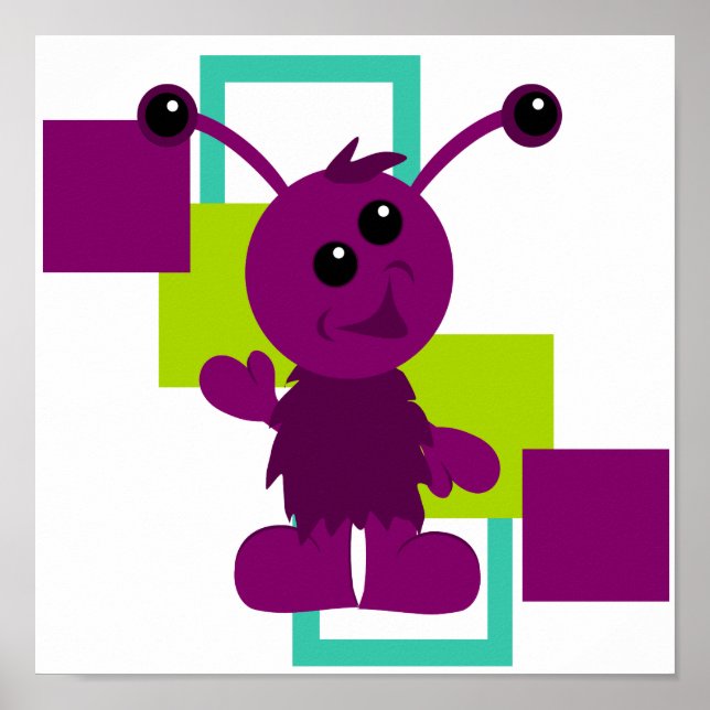 Little Monster Alien Creature Poster (Framsidan)