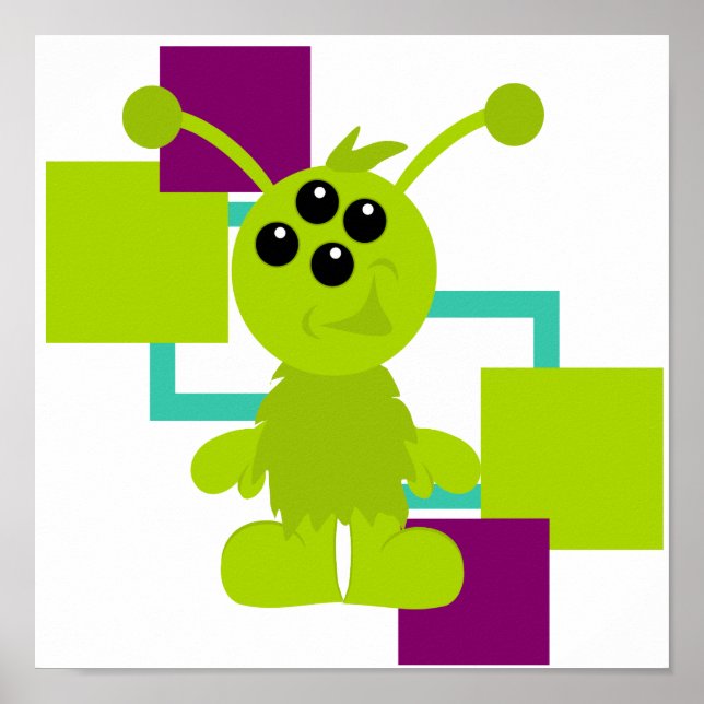 Little Monster Alien Creature Poster (Framsidan)