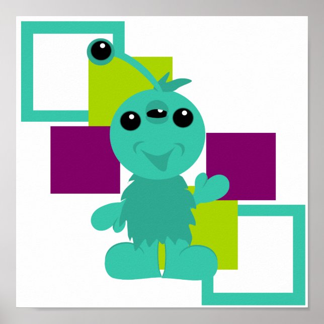 Little Monster Alien Creature Poster (Framsidan)