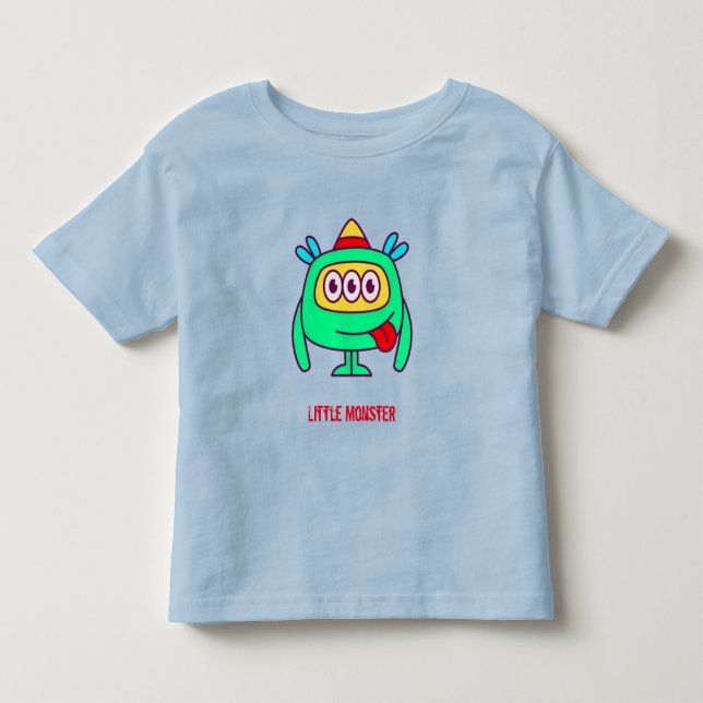 Little Monster (anpassningsbar text) T Shirt (Framsida)