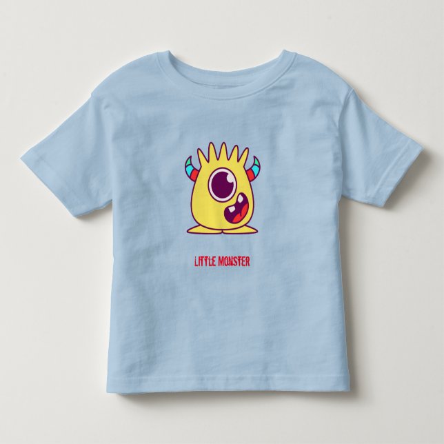 Little Monster (anpassningsbar text) T Shirt (Framsida)