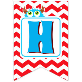 Little Monster Bash Party Banner Editable Vimplar