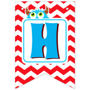 Little Monster Bash Party Banner Editable Vimplar