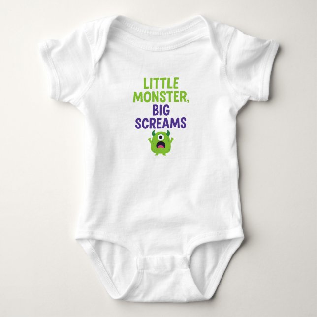 Little Monster, Big Screams T Shirt (Framsida)