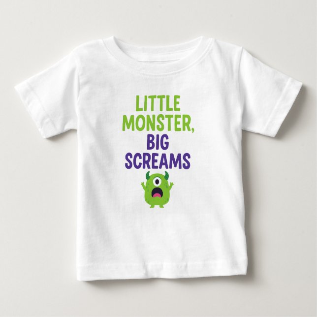 Little Monster, Big Screams T Shirt (Framsida)