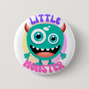 Little Monster Button Knapp